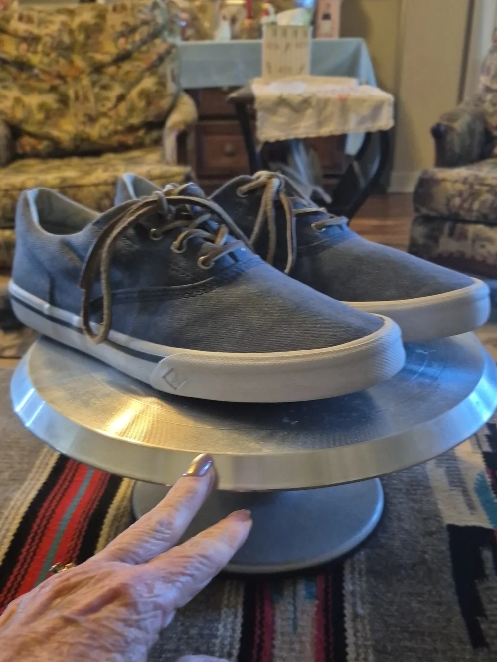 Men's Sperry Top-Sider Striper II CVO Sneaker,  8.5. Like New. (#)